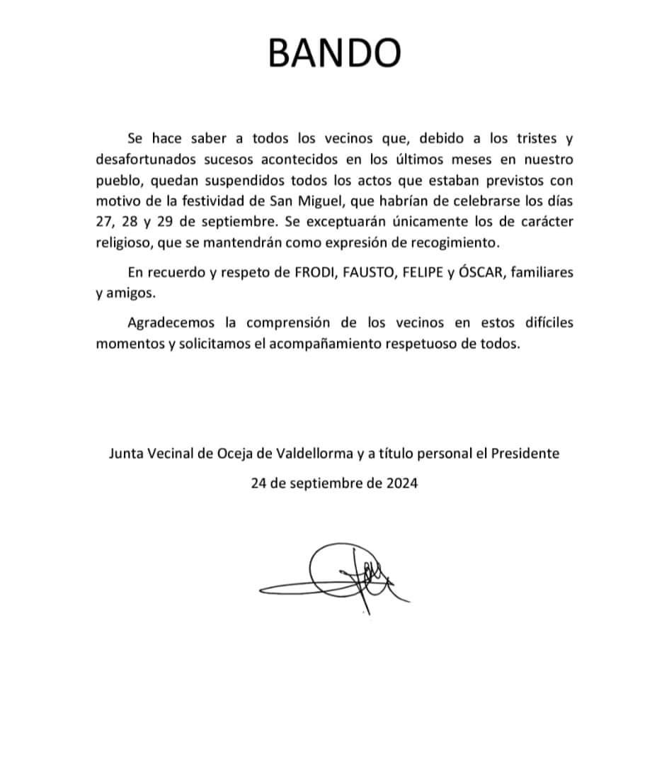 Bando suspension fiestas