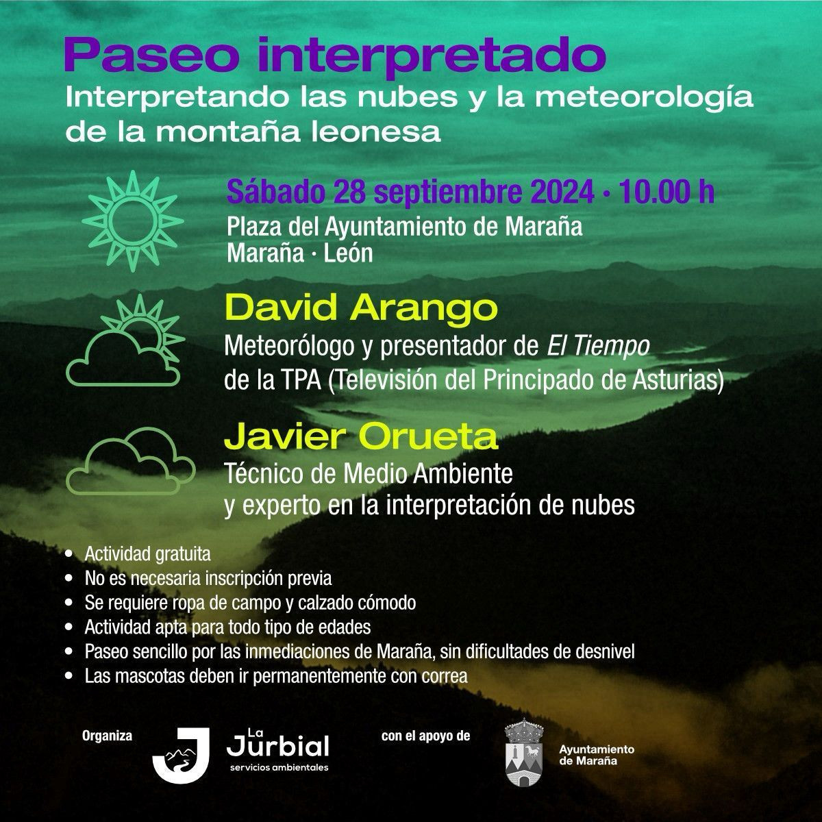 Cartel paseo interpretado