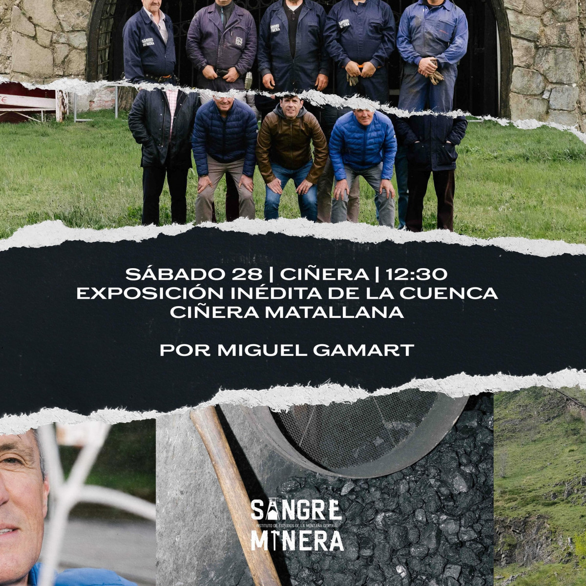 Cartel exposicion cuenca minera matallana
