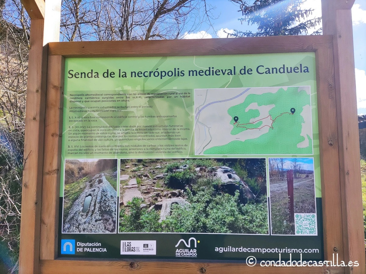 Cartel senda de las necropolis