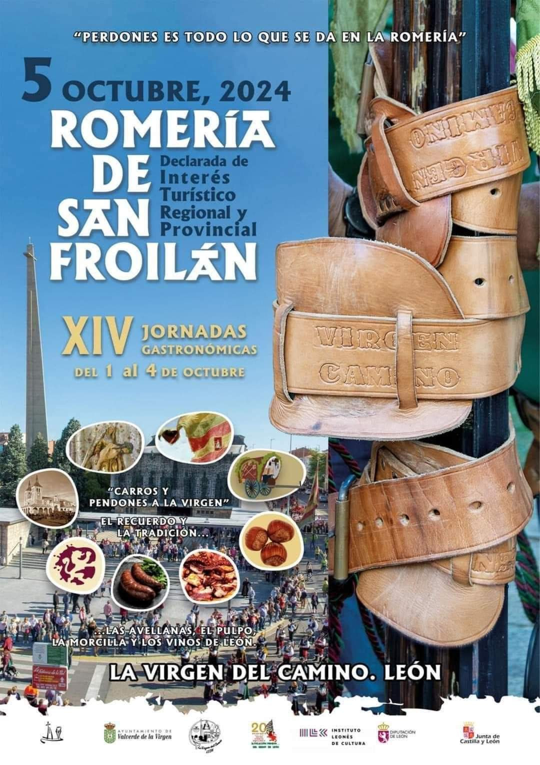 Cartel romeru00eda de san froilan la virgen del camino 2024