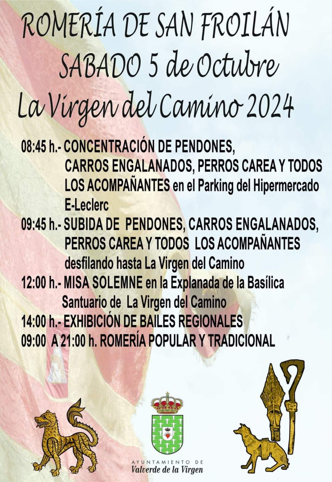 Programa romeru00eda de san froilan la virgen del camino 2024