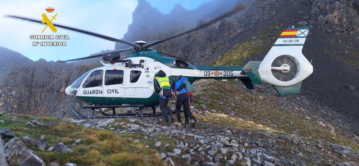Rescate montau00f1ero collado jermoso greim de sabero