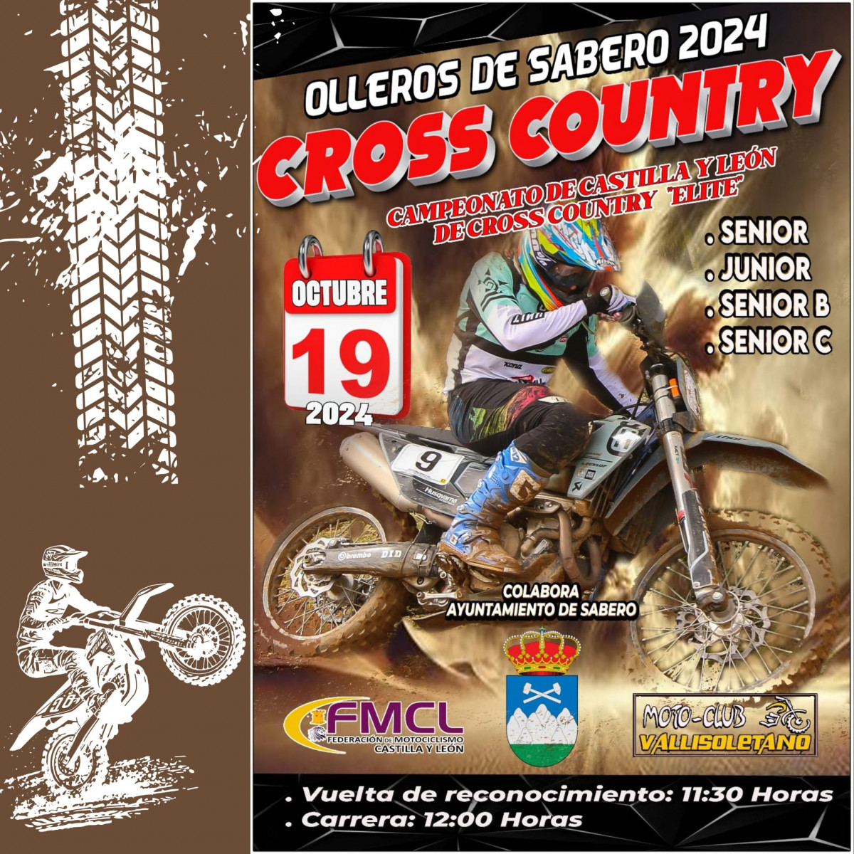 Cartel Campeonato de Castilla y Leon de Cross Country elite en Olleros