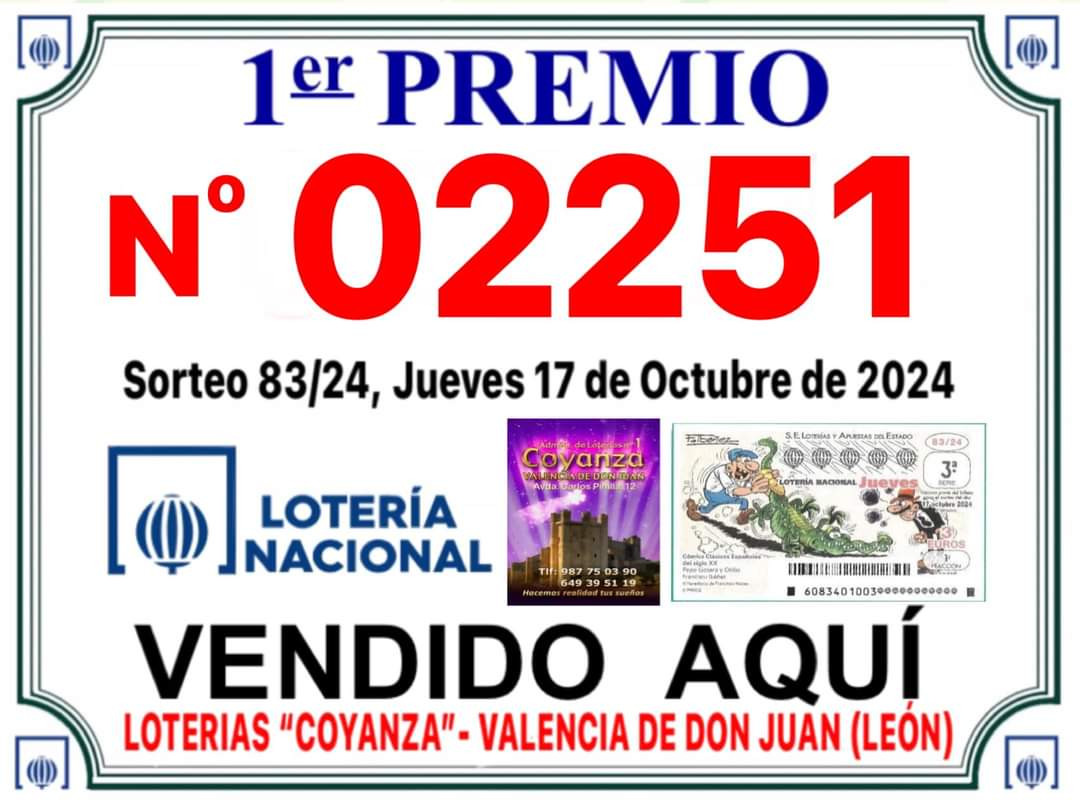 Premio loteria valencia de don juan