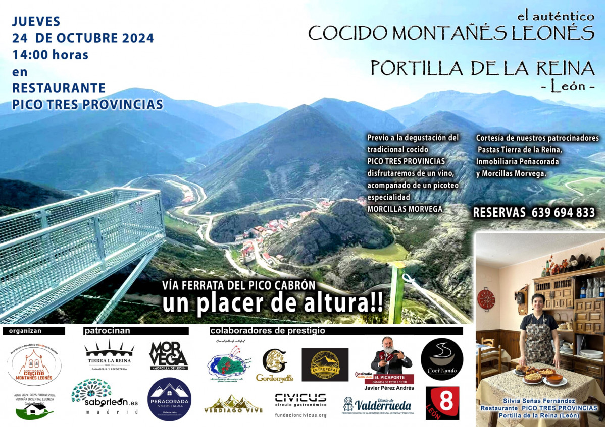 Cartel cocido portilla