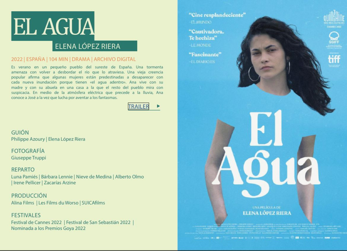 Cartel pelicula el agua