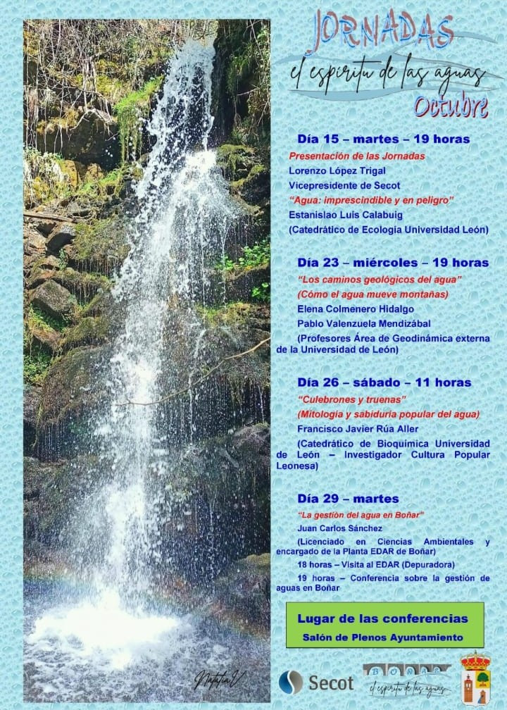 Cartel jornadas el espiritu de las aguas