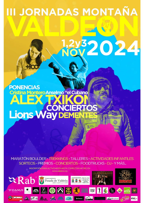 Cartel jornadas de montau00f1a valdeon 2024