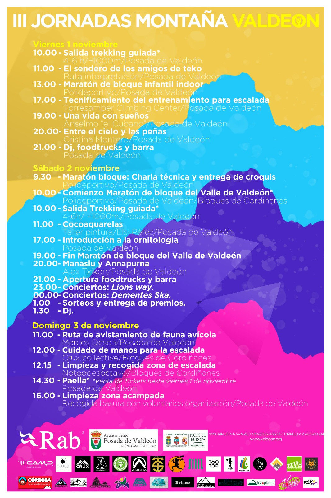 PROGRAMA III JORNADAS de montau00f1a valdeon