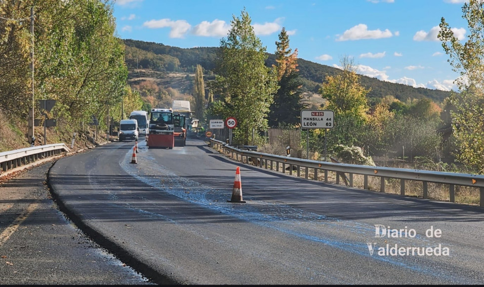 Obras de la N 625 entre cistierna y sorriba del esla (3)