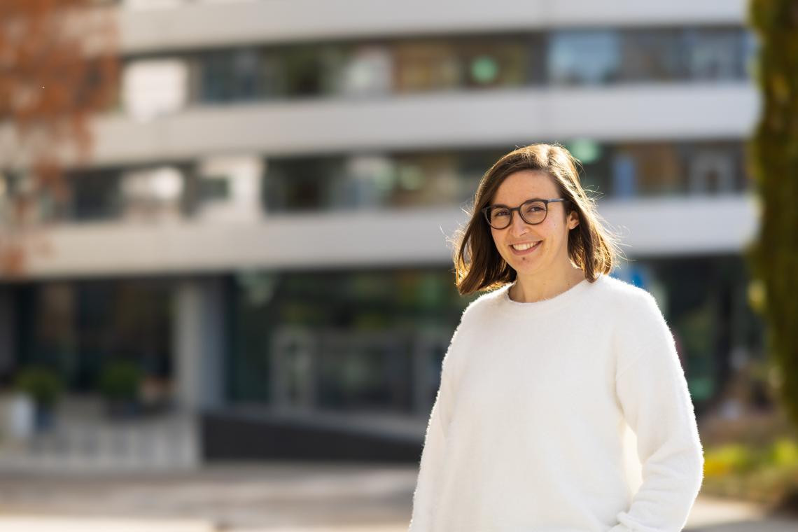 Cristina vieitez en el instituto europeo de biologia molecular  edificio2 