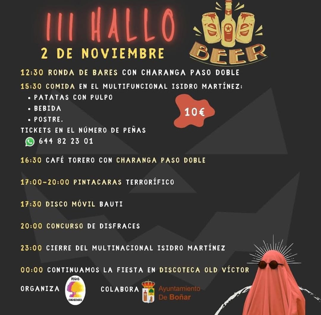 Cartel y programa hallobeer 2024
