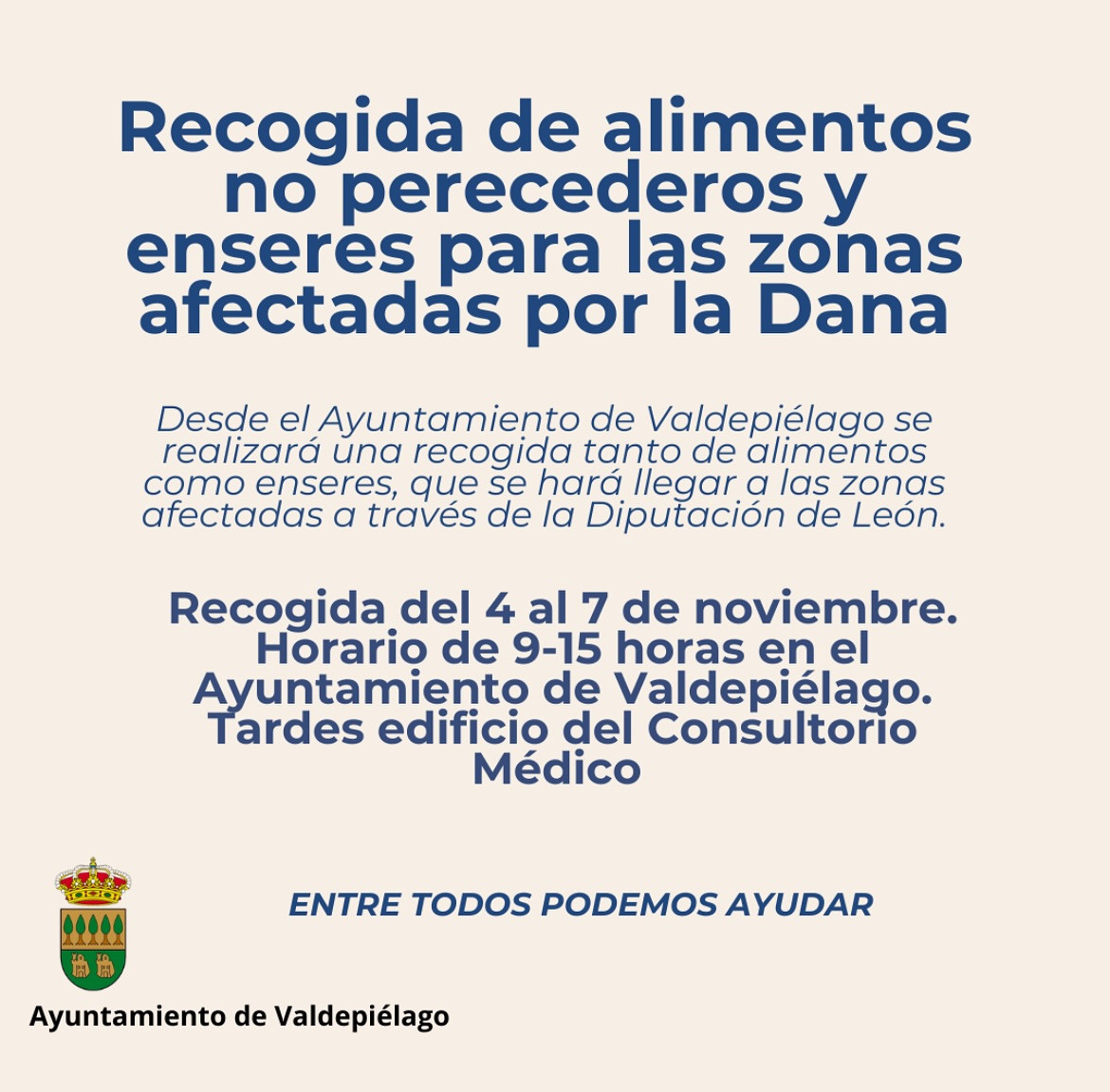 Recogida de alimentos valdepielago