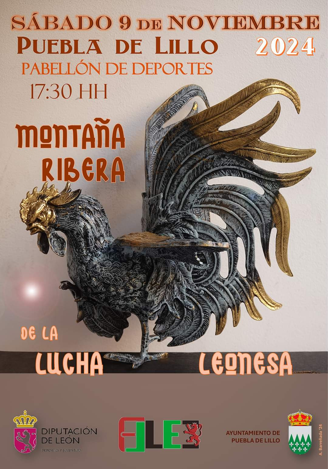 Cartel montau00f1a ribera de lucha leonesa