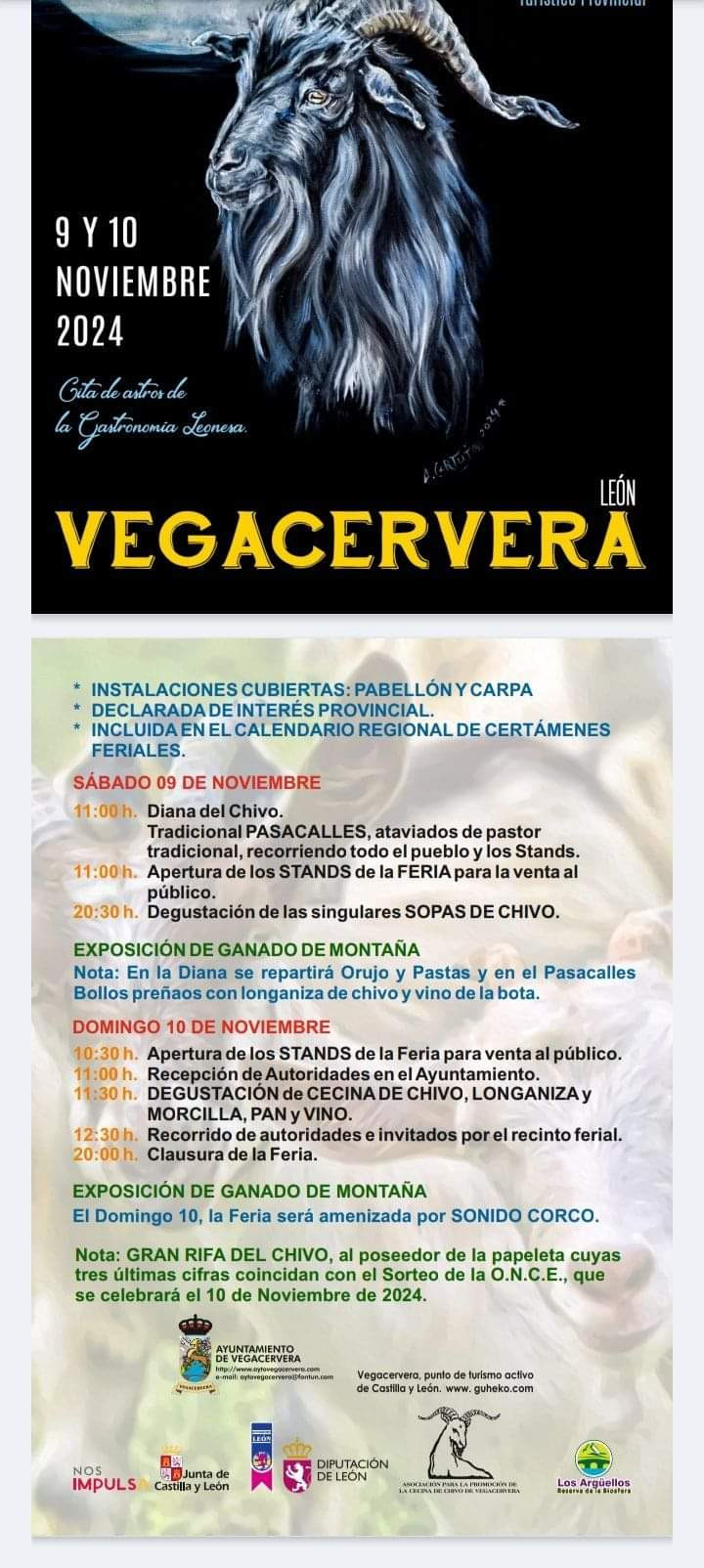 Programa feria del chivo vegacervera 2024