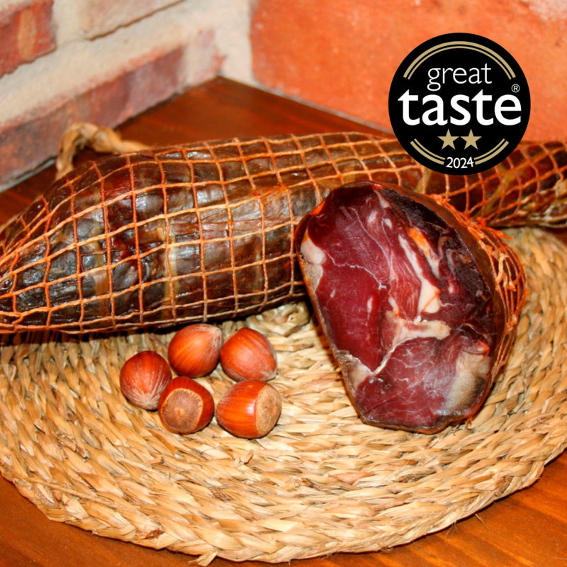 Cecina chivo curada artesana embuchada embutidos la pradera