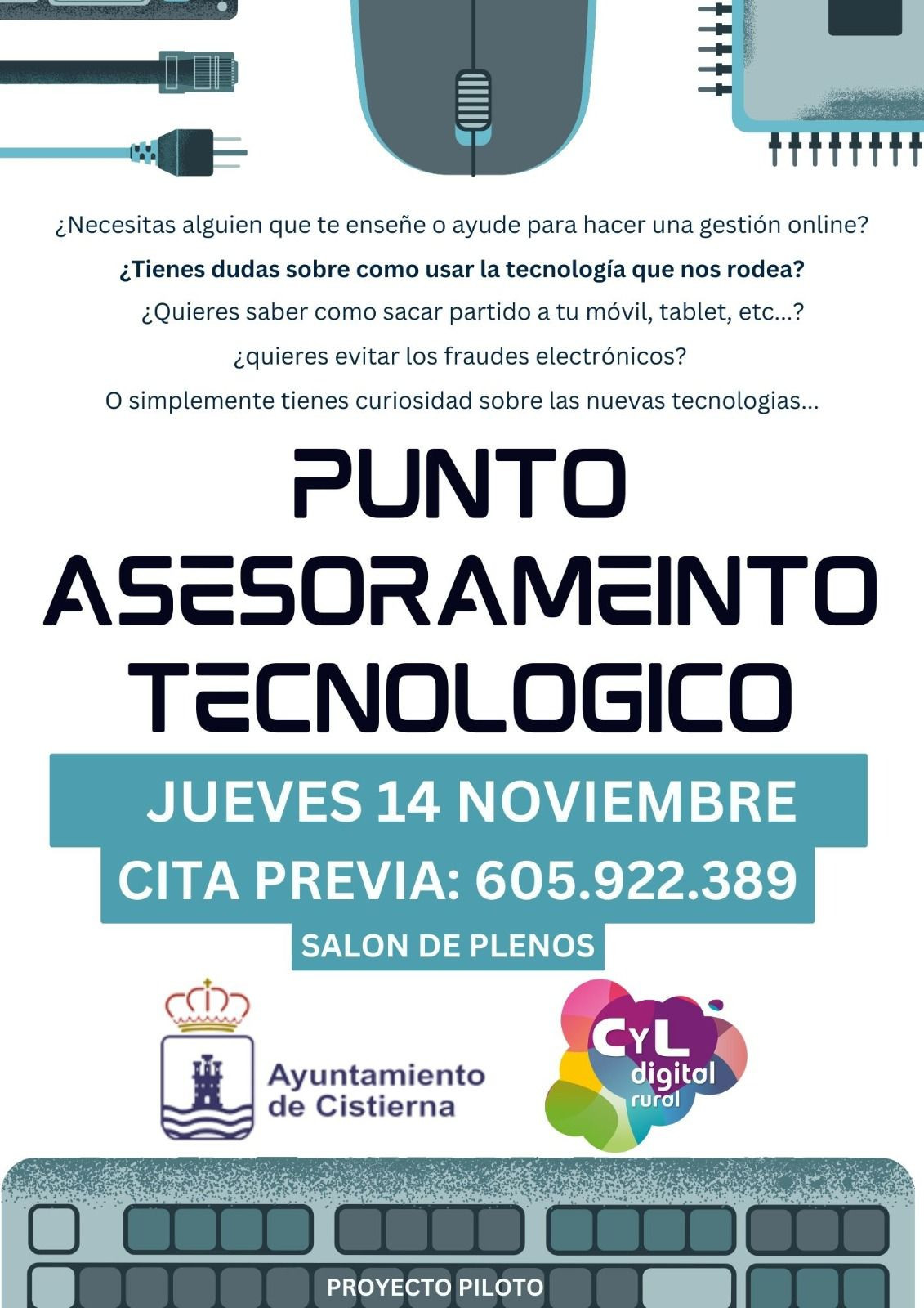 Punto asesoramiento tecnologico cistierna