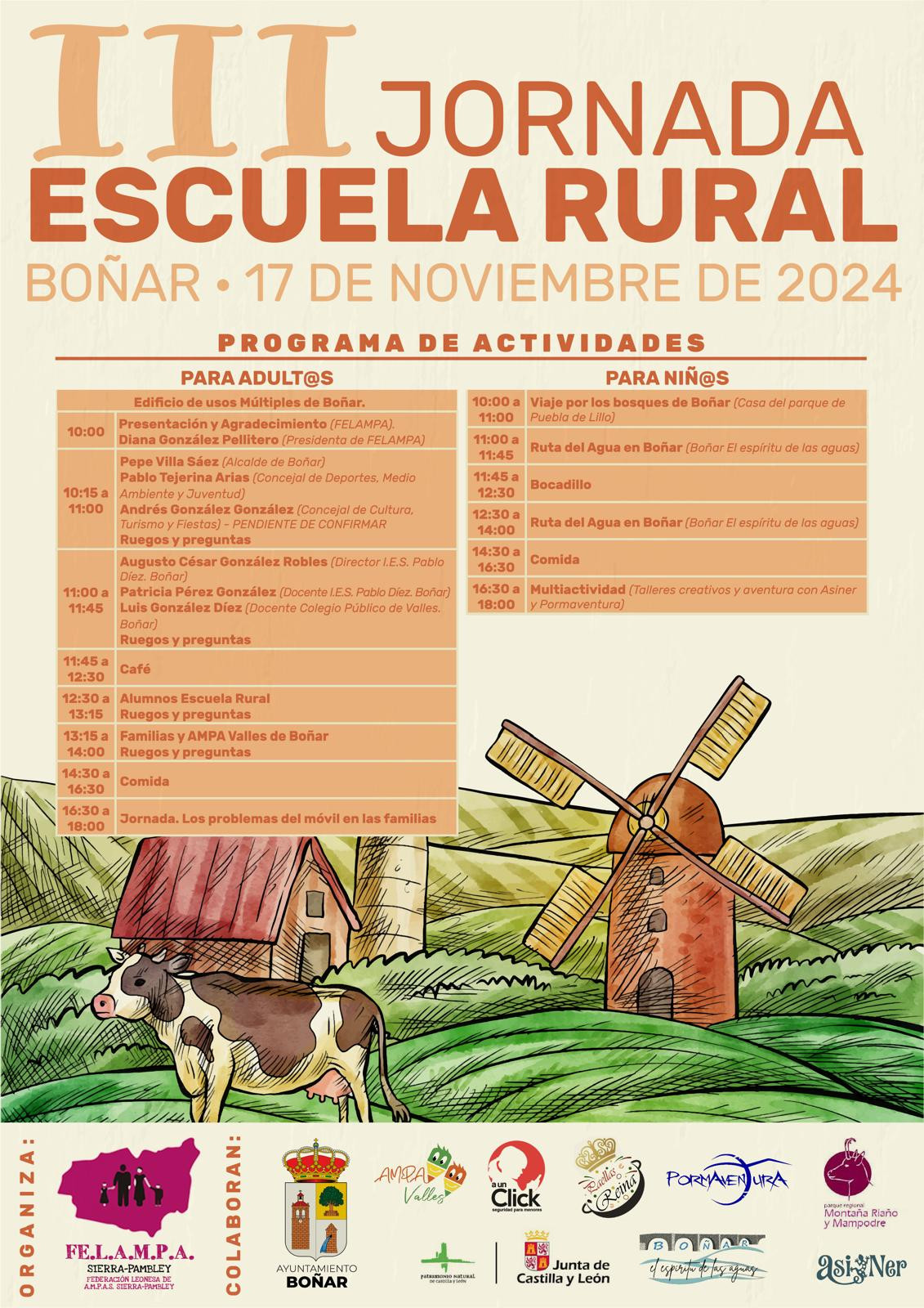 Programa jornada escuela rural bou00f1ar