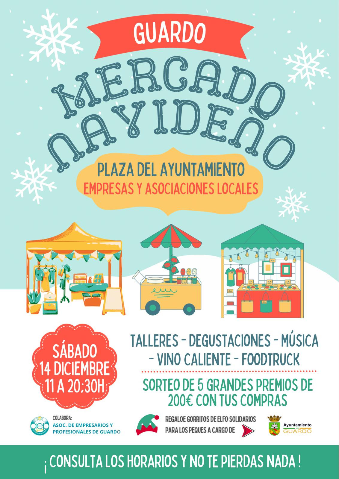 Cartel mercado navideu00f1o