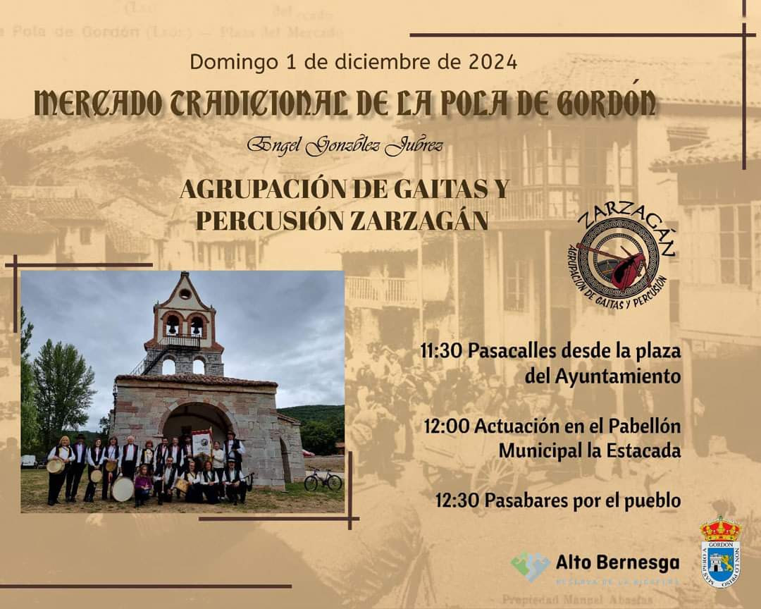 Cartel mercado tradicional la pola de gordon