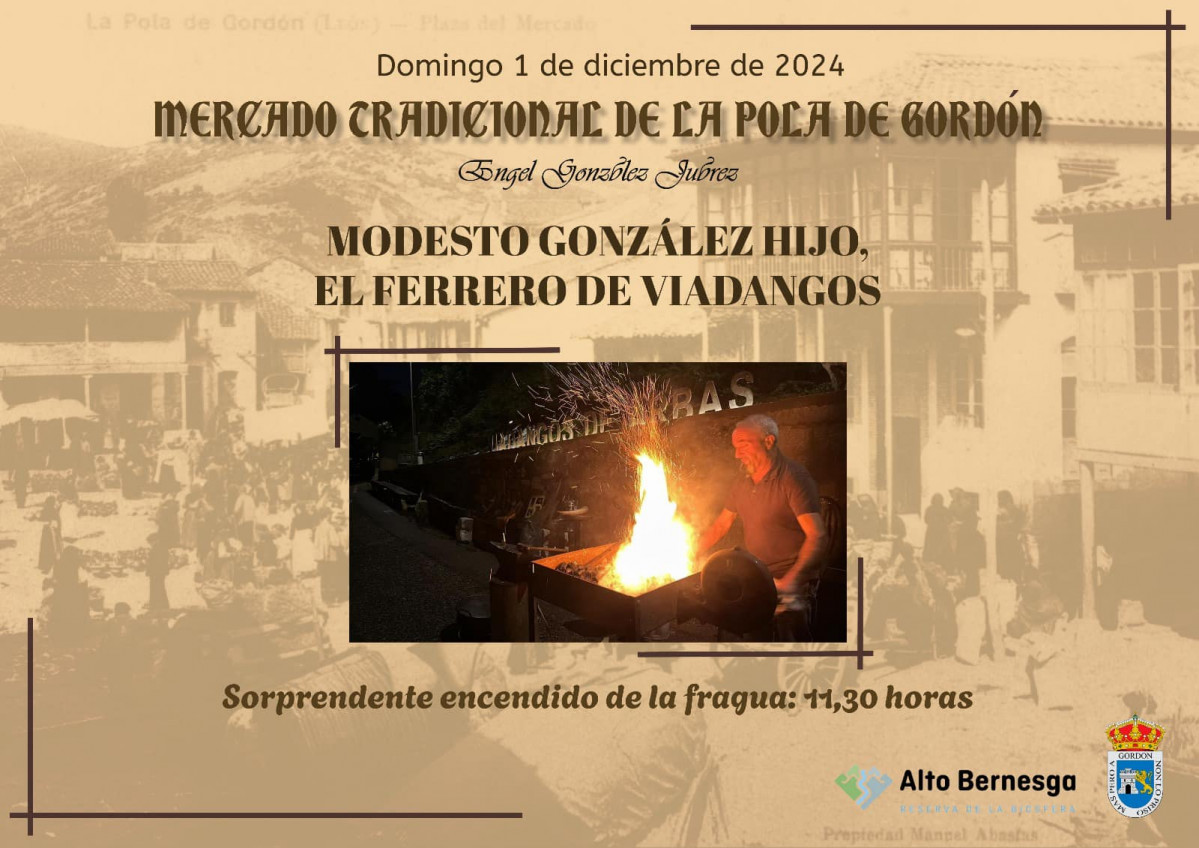 Cartel mercado tradicional la pola de gordon