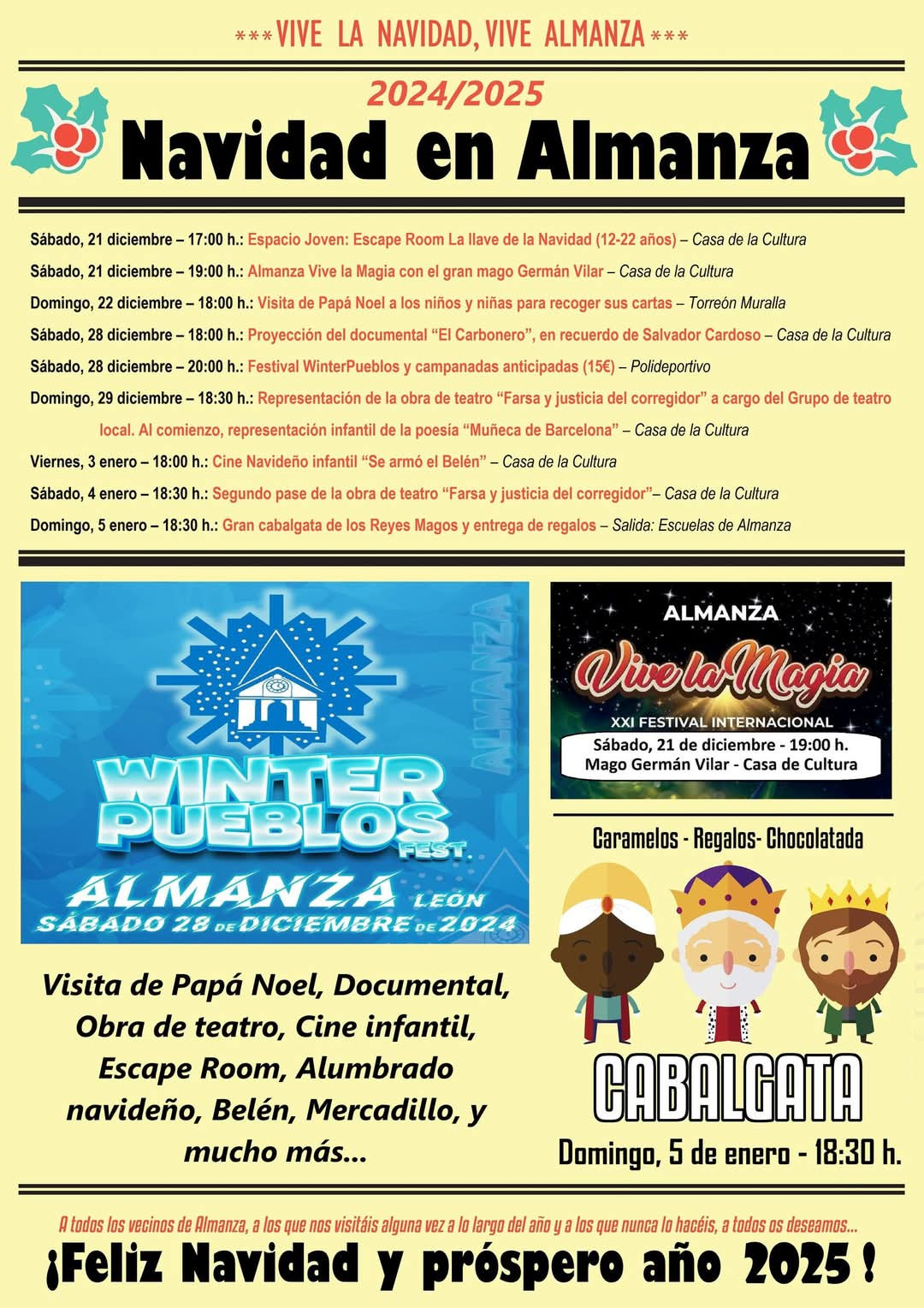 Programa navidad 2024 almanza