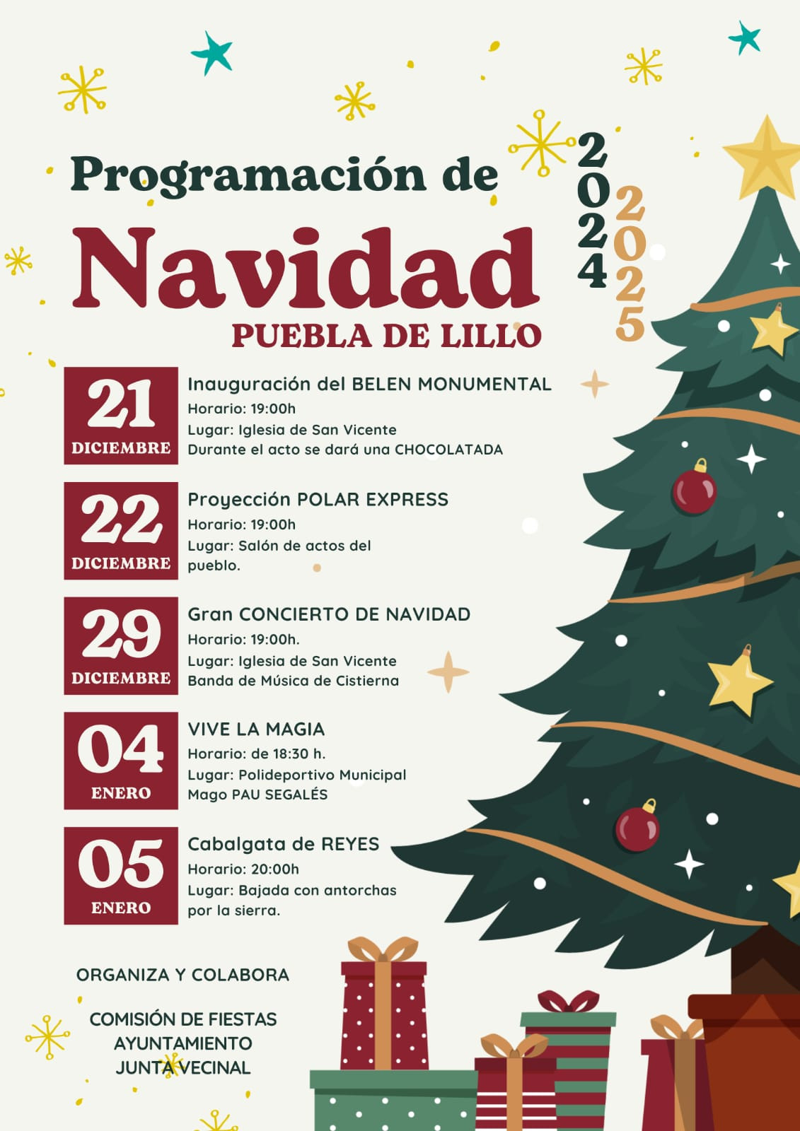 Programa navidad 2024 puebla de lillo