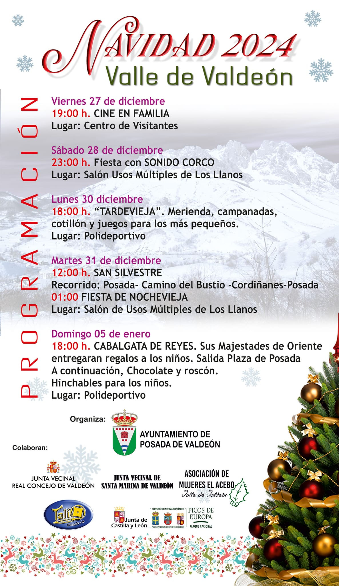 Programa navidad 2024 valdeon