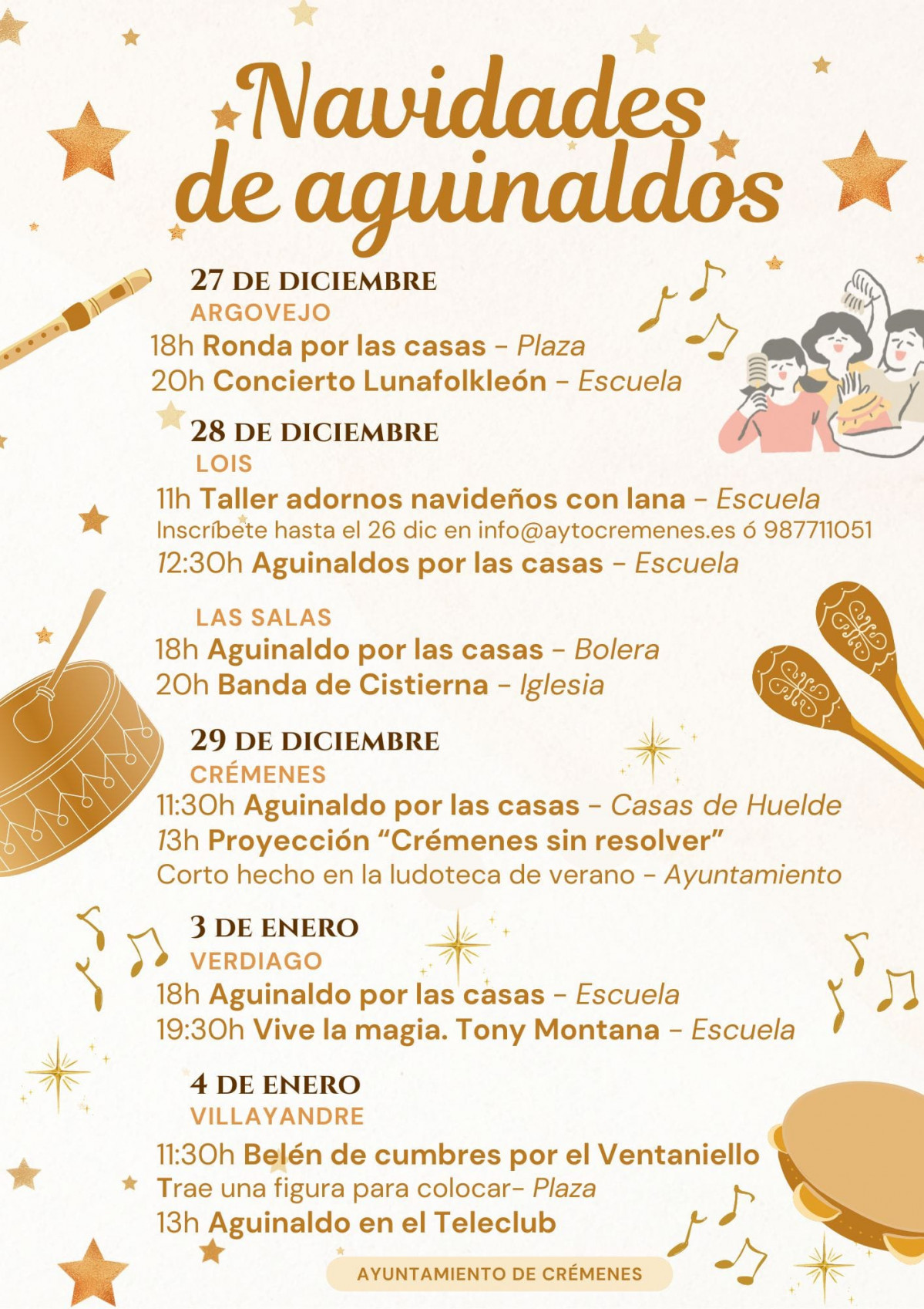Programa navidad 2024 cremenes