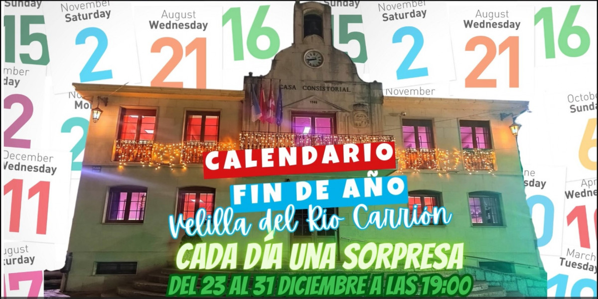 Calendario velilla navidad