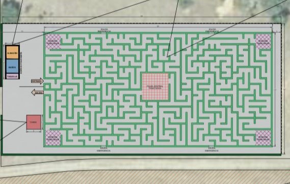 Plano laberinto almanza