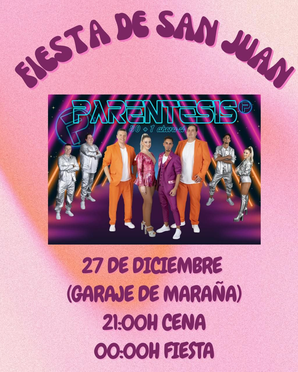 Cartel fiesta de san juan 2024 marau00f1a
