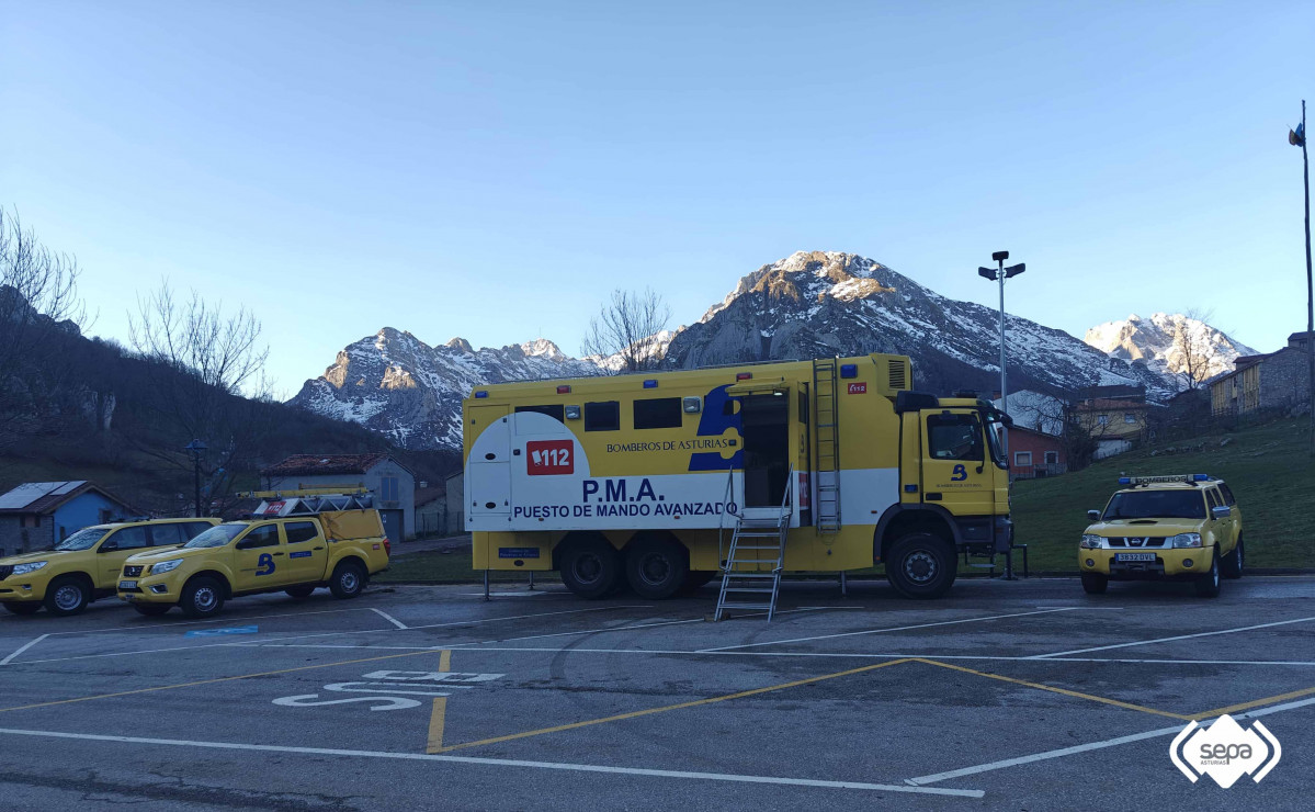 Puesto de mando avanzado SEPA desaparecido picos de europa