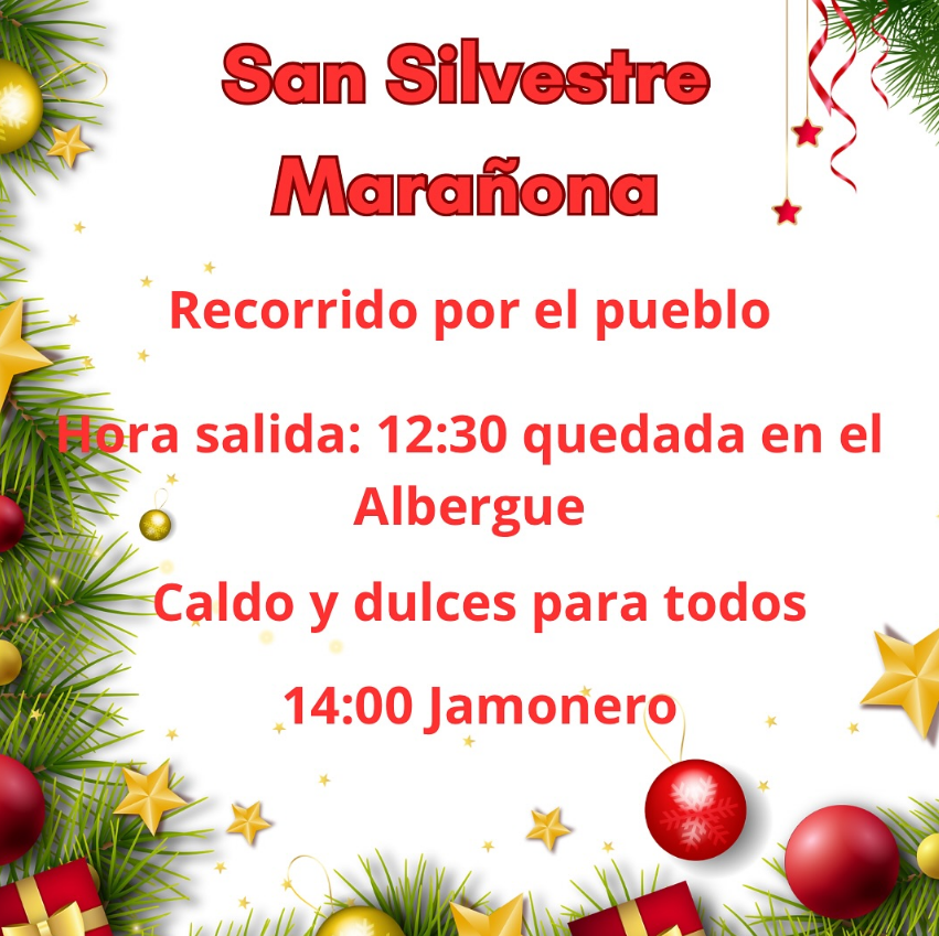 Cartel san silvestre 2024 marau00f1a