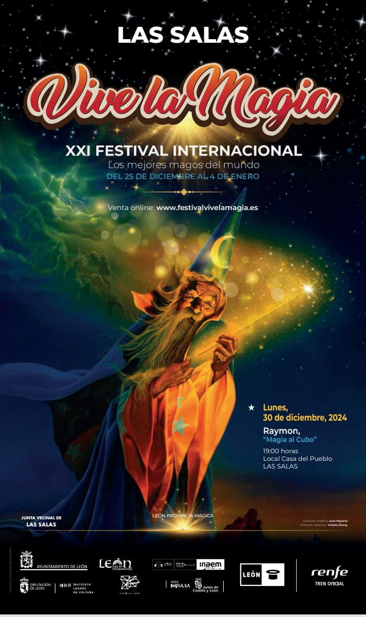 Cartel espectaculo magia las salas