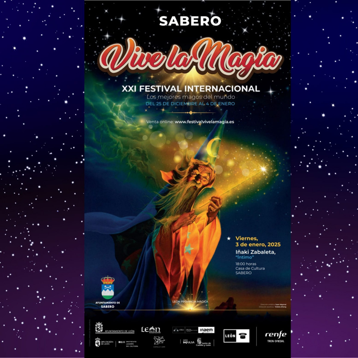 Cartel magia sabero