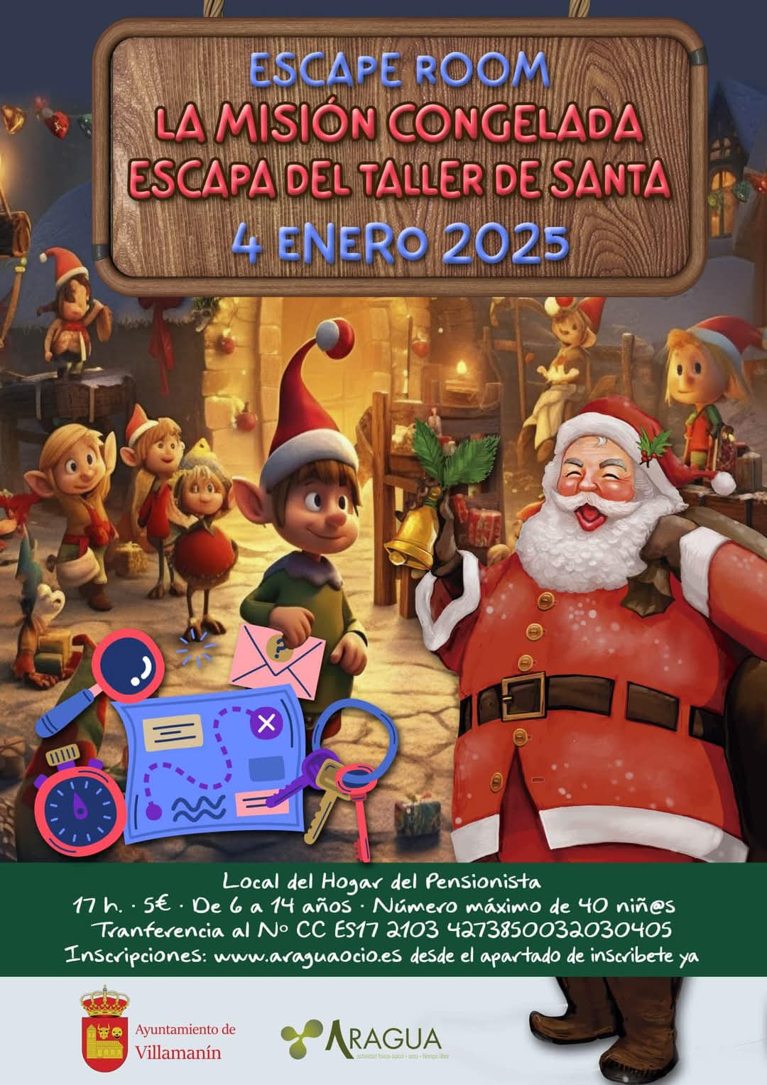 Cartel escape room villamanin
