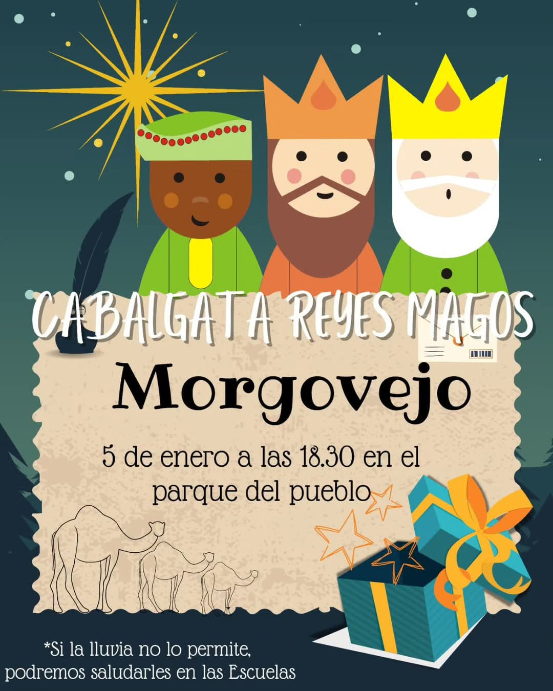 Cartel cabalgata morgovejo