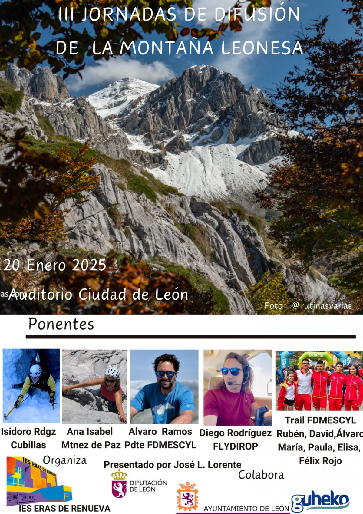 Cartel jornadas de difusion de la montau00f1a leonesa