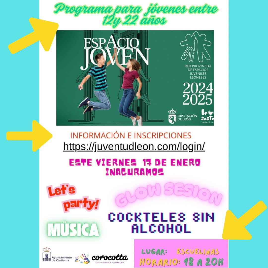 Cartel espacio joven cistierna
