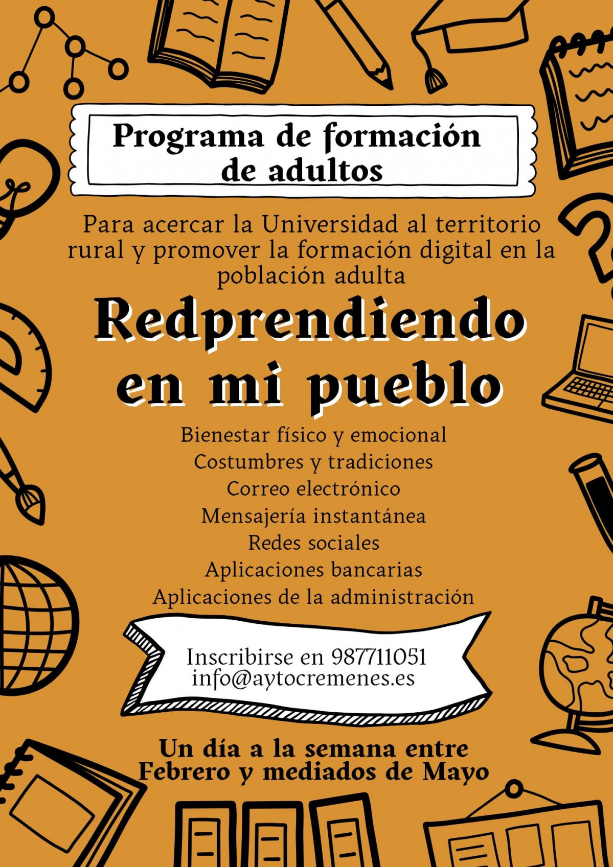 Cartel redprendiendo cremenes