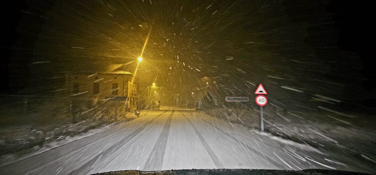 Nieve carretera villamorisca enero 2025 1