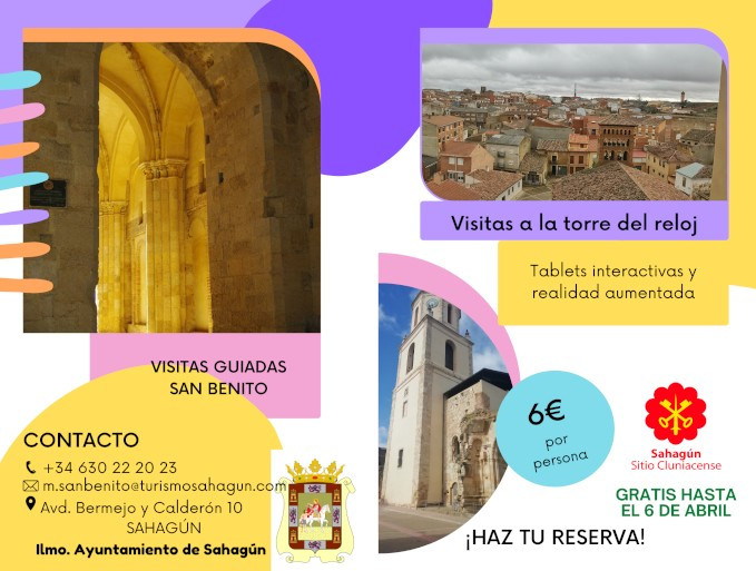 Cartel visitas guiadas san benito sahagun