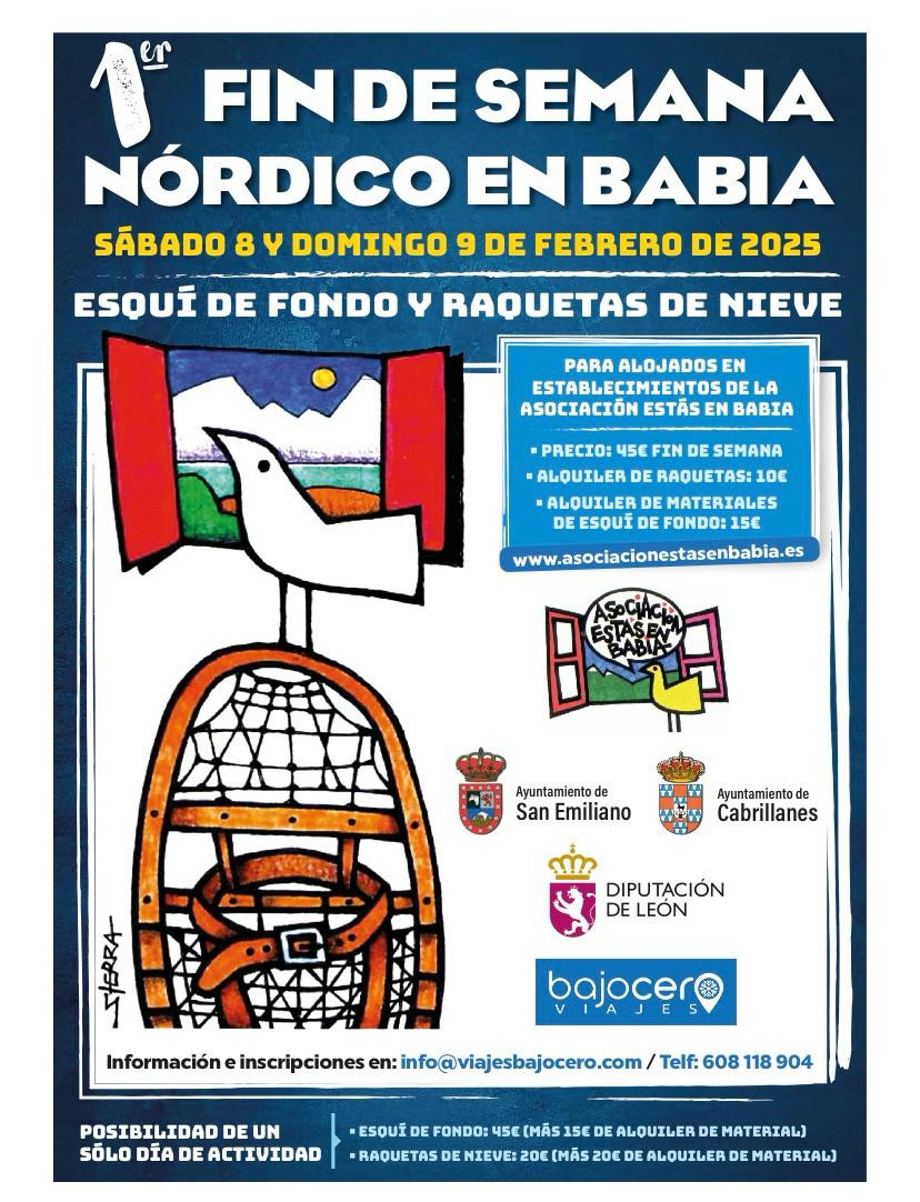 Cartel fin de semana nordico babia
