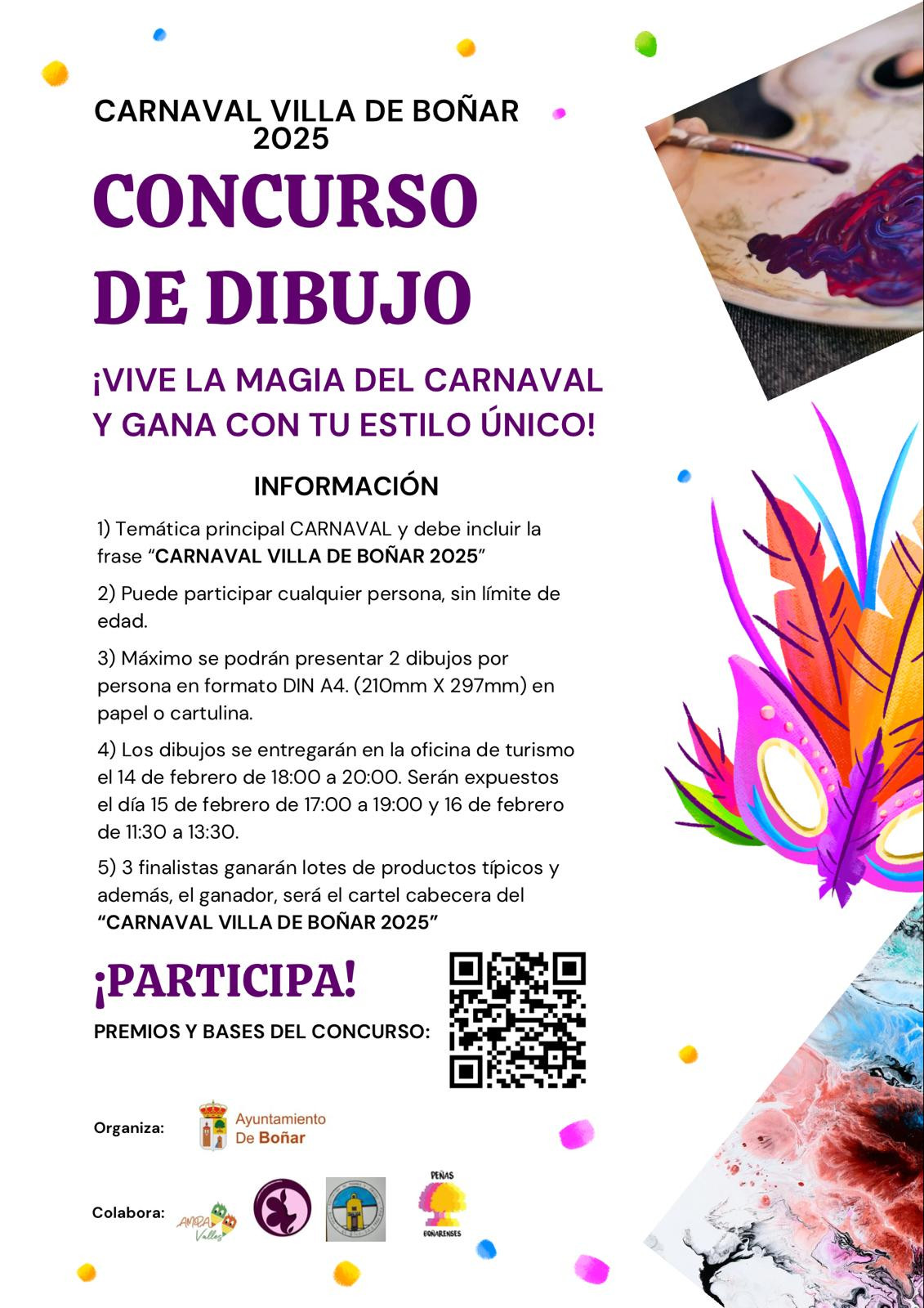 Cartel concurso dibujo carnaval