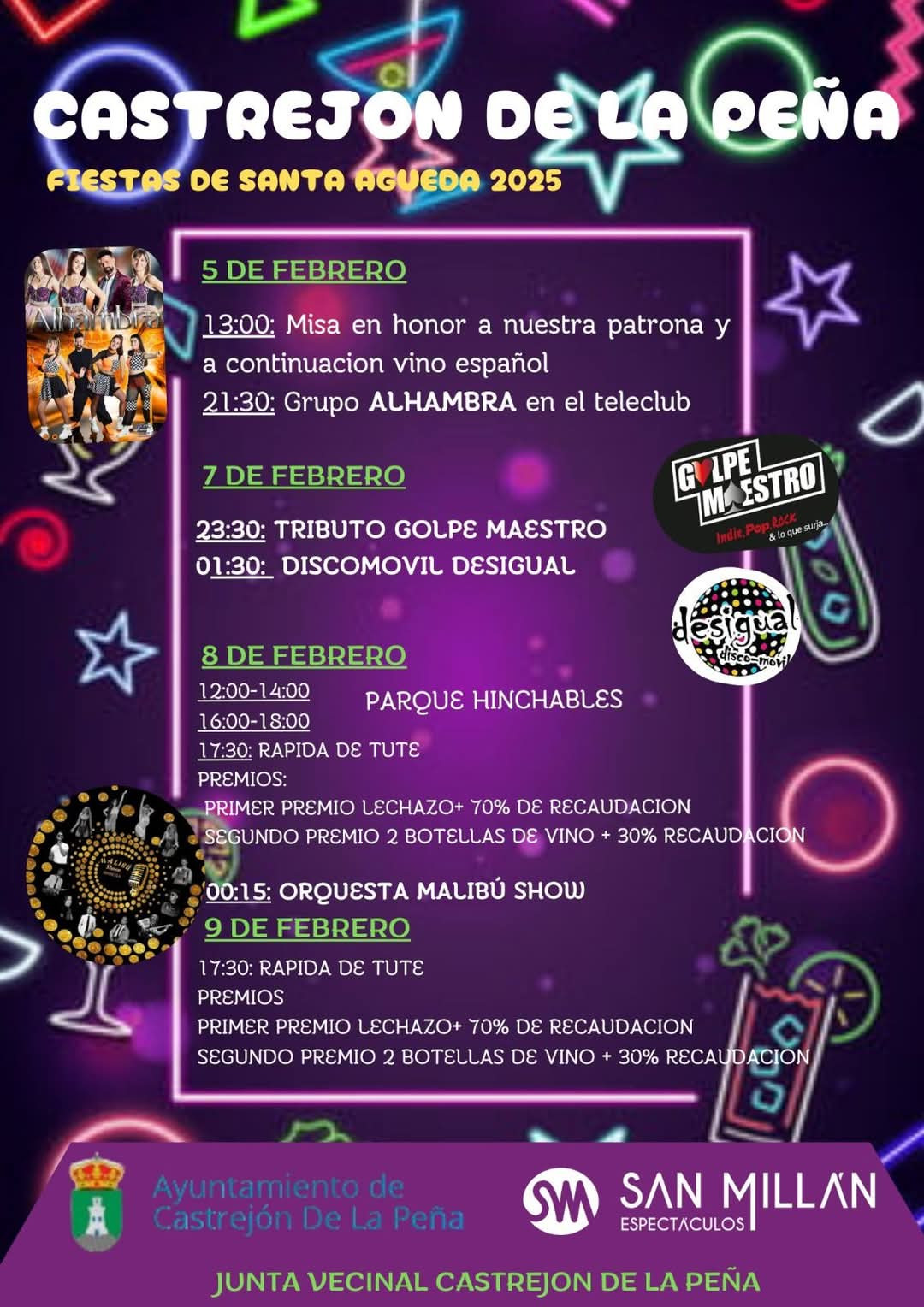 Cartel fiestas santa agueda 2025 castrejon