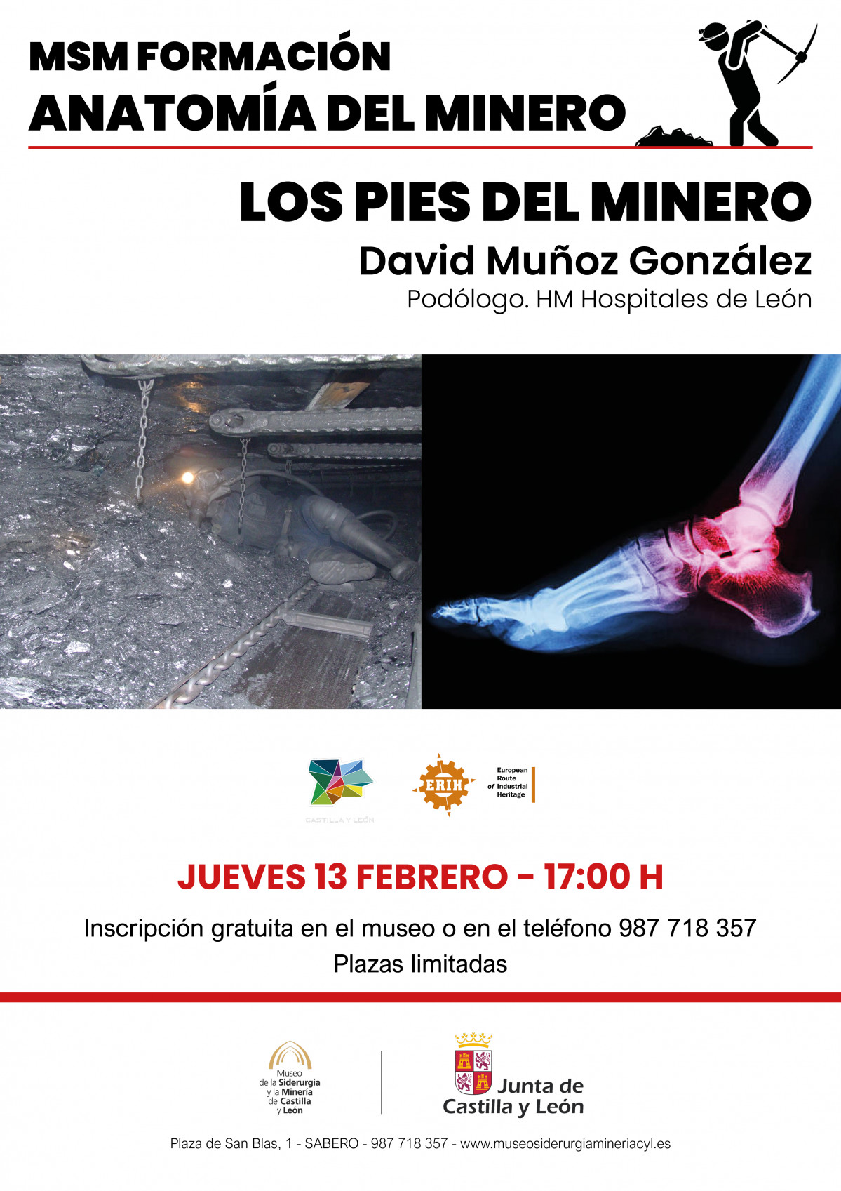 Los pies del minero