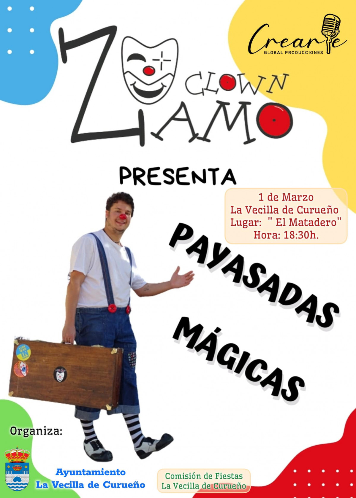 Cartel payasadas magicas