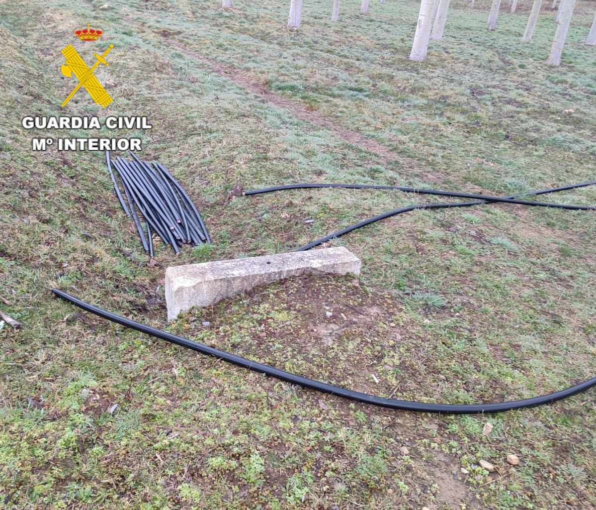 Robo de cable de telefono guardia civil